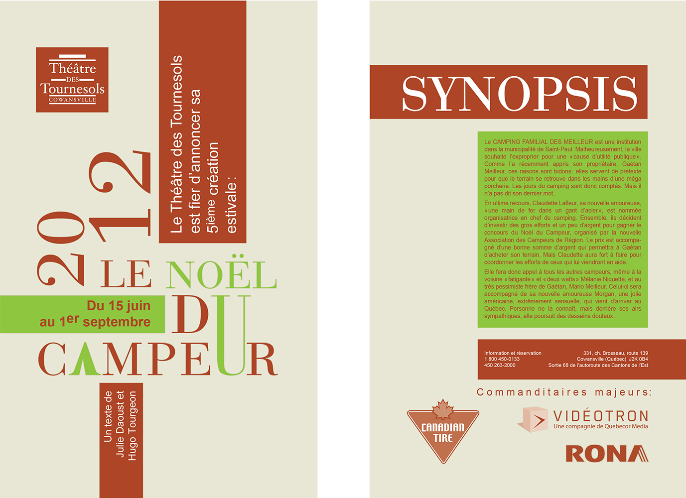 Affiche pour Noel du Campeur