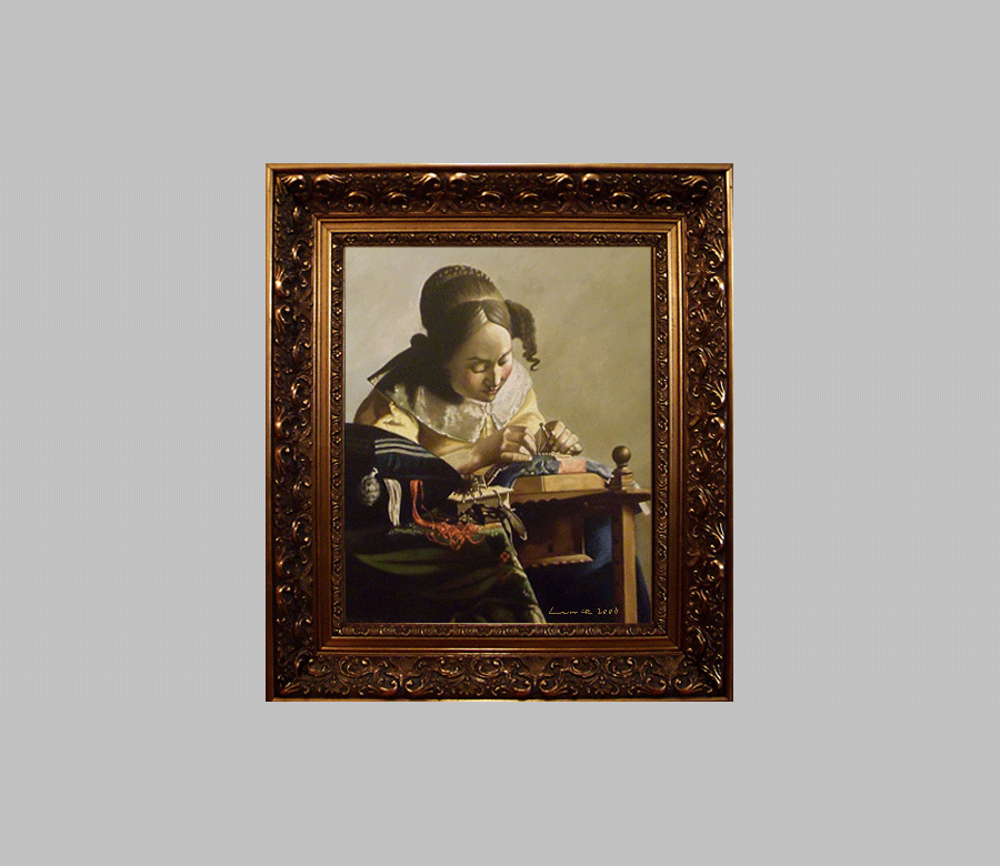 La dentellière copie de Vermeer