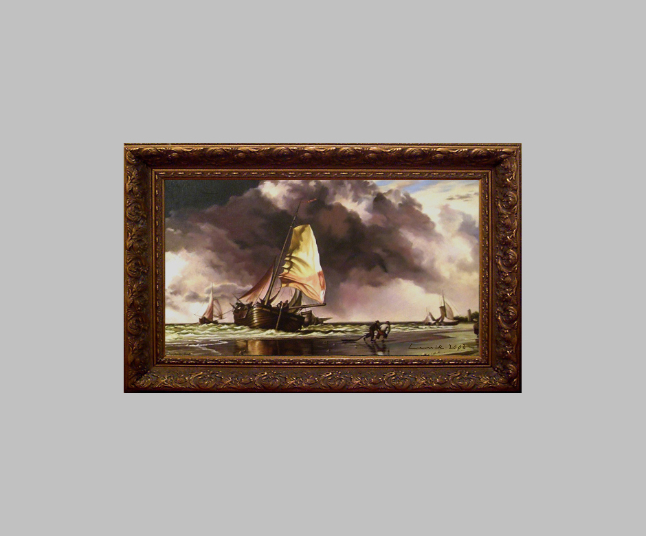 Paysage marin copie de Jan van Goyen